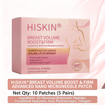 💃𝐇𝐈𝐒𝐊𝐈𝐍® 👩‍⚕️ Targeted Breast Enhancement Advanced Nano Microneedle Patch💃