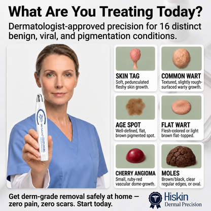 👩‍⚕️𝐇𝐈𝐒𝐊𝐈𝐍®👩‍⚕️ 𝟕-𝐃𝒂𝘆 𝐒𝗸𝐢𝐧 𝐓𝒂𝗴 & 𝐒𝐩𝙤𝐭 𝐄𝐫𝒂𝐬𝙚𝐫 Painless & Scar-Free Advanced Imperfection Removal Rollerball Pen