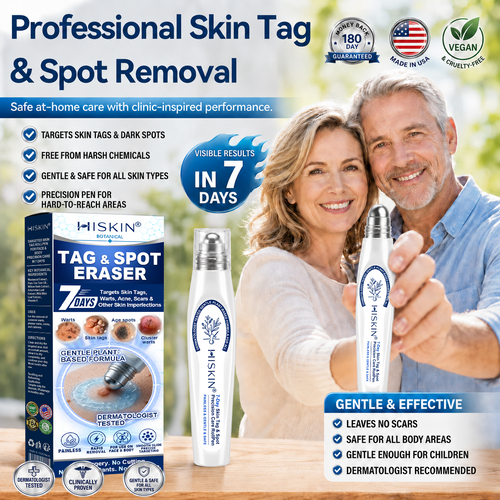 👩‍⚕️𝐇𝐈𝐒𝐊𝐈𝐍®👩‍⚕️ 𝟕-𝐃𝒂𝘆 𝐒𝗸𝐢𝐧 𝐓𝒂𝗴 & 𝐒𝐩𝙤𝐭 𝐄𝐫𝒂𝐬𝙚𝐫 Painless & Scar-Free Advanced Imperfection Removal Rollerball Pen