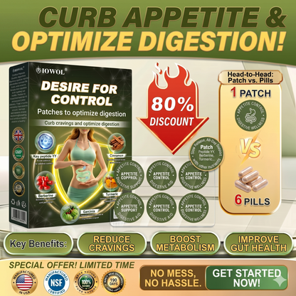 IOWOL® Appetite Control Patches! No pills. No hunger. No struggle. 100% results.